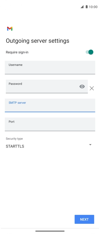 Press the field below 