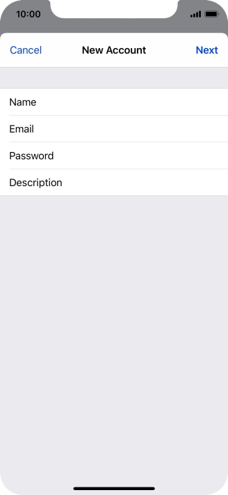 Press Description and key in the required name.