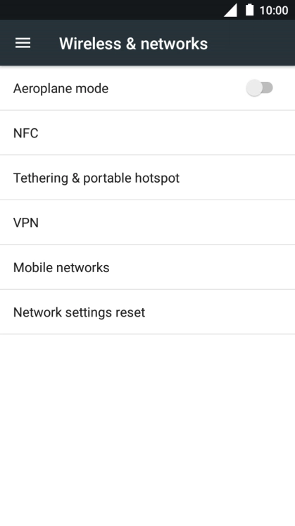 Press Mobile networks.