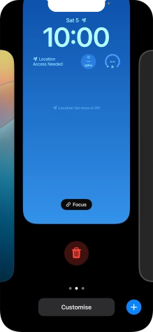 Press the delete icon.