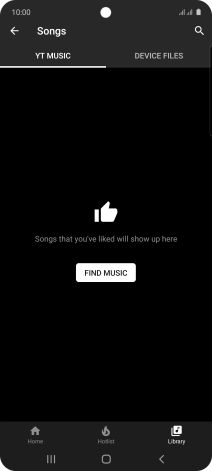 Press DEVICE FILES and go to the required audio file.