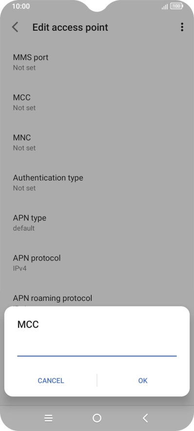 Key in 505 and press OK.