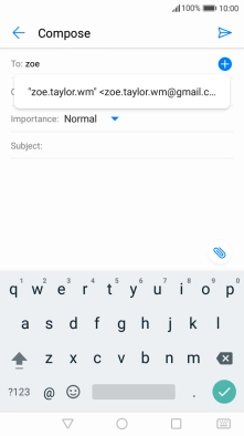 Press the required contact.