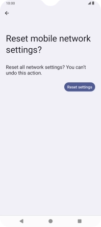Press Reset settings.