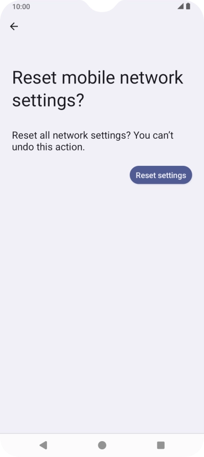 Press Reset settings.