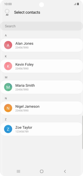 Press the field above 