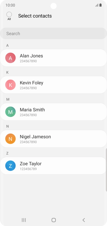 Press the field above 