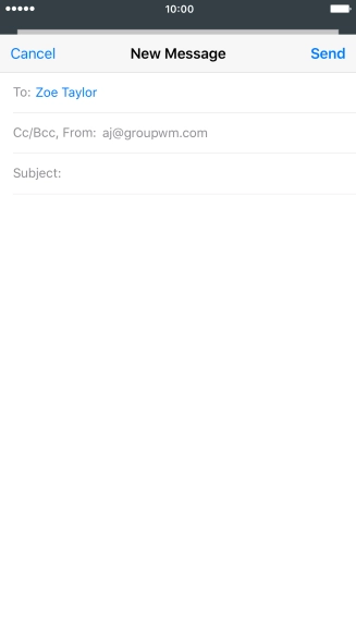 Press Subject and key in the required subject.