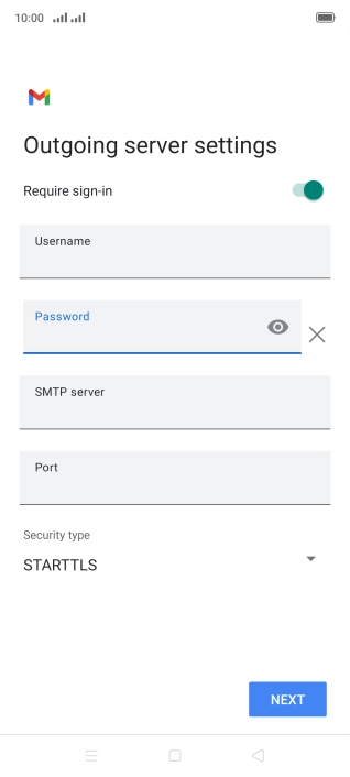 Press the field below 