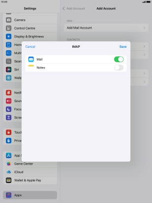 Press Save. Your email account has now been set up. To select more settings for incoming and outgoing server, proceed with the following steps.