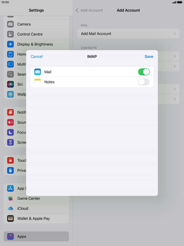 Press Save. Your email account has now been set up. To select more settings for incoming and outgoing server, proceed with the following steps.
