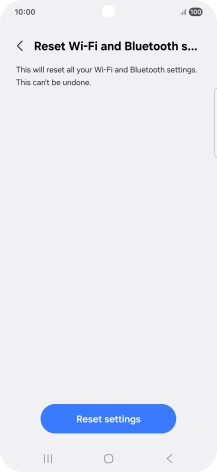 Press Reset settings.