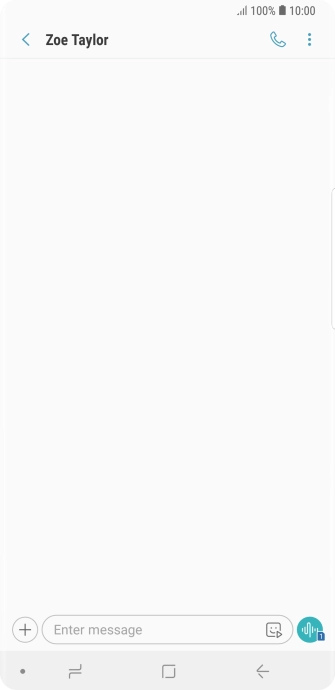 Press the text input field and write the text for your picture message.