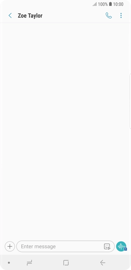 Press the text input field and write the text for your picture message.