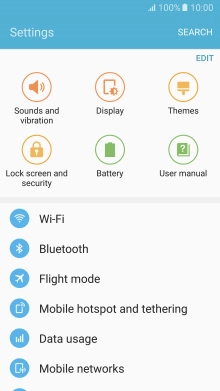 Press Mobile networks.