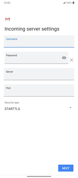 Press the field below 