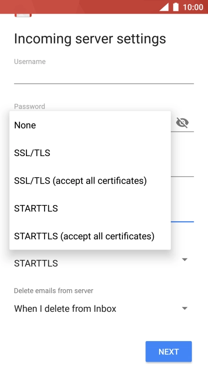 Press None to turn off the function.