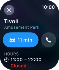 Press the start journey icon.
