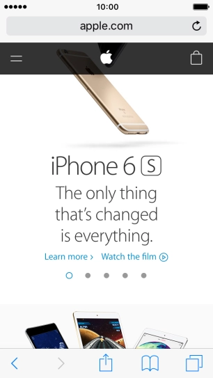 Press the address bar.