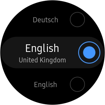 Press the required language.