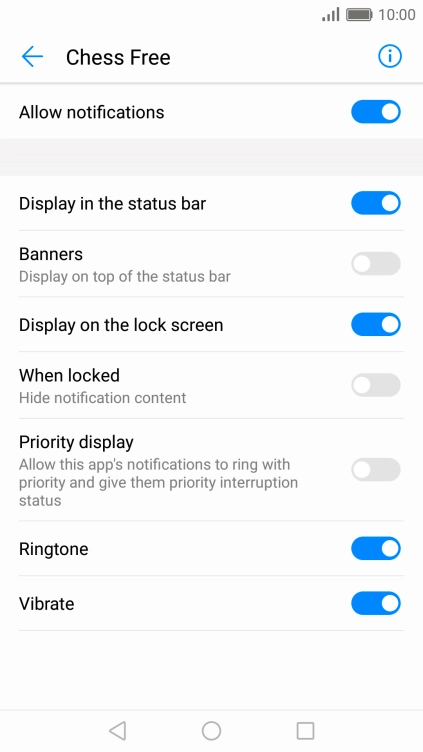 Press Allow notifications to turn on the function.