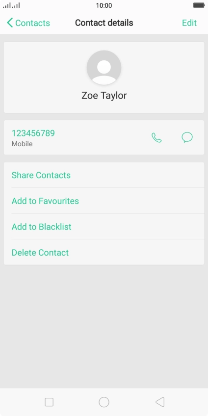 Press the Home key to return to the home screen.