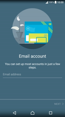 Press Email address and key in your email address.