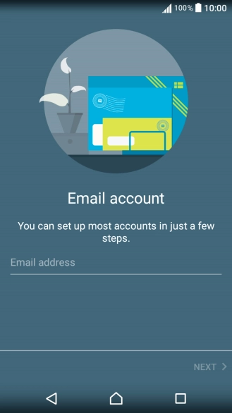 Press Email address and key in your email address.