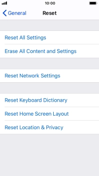 Press Reset All Settings.