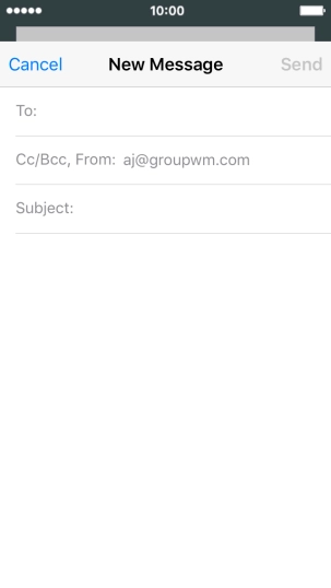 Press To and key in the first letters of the recipient's name.