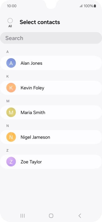 Press the field above 