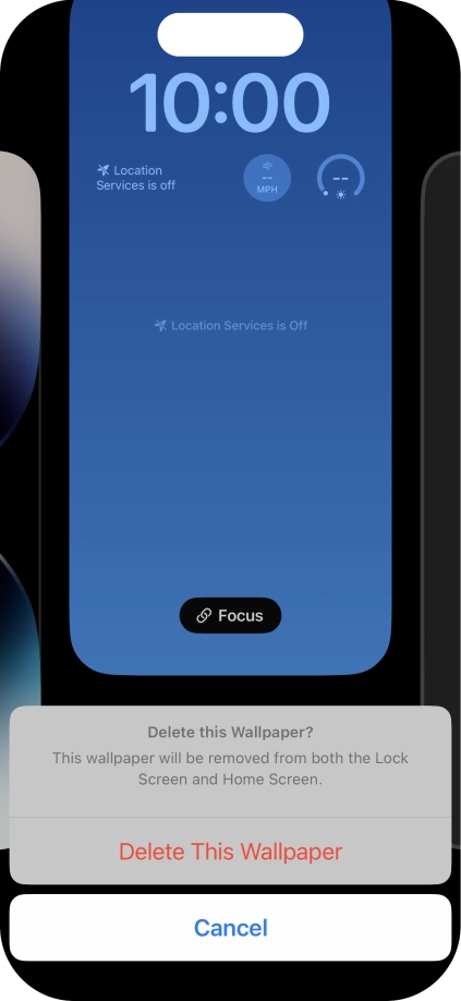 Press Delete This Wallpaper.