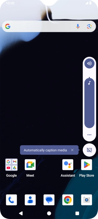 Press the sound mode icon.