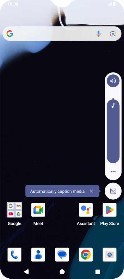 Press the sound mode icon.
