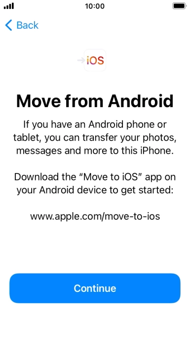 To transfer content to your phone, you need to install the app 