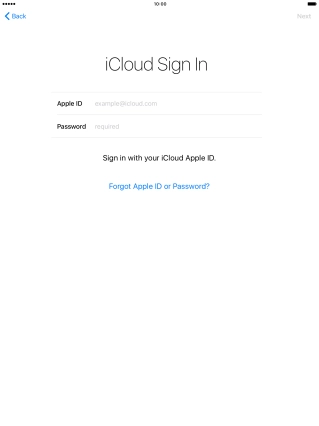 Press the field next to 