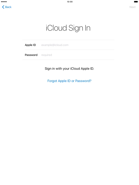 Press the field next to 