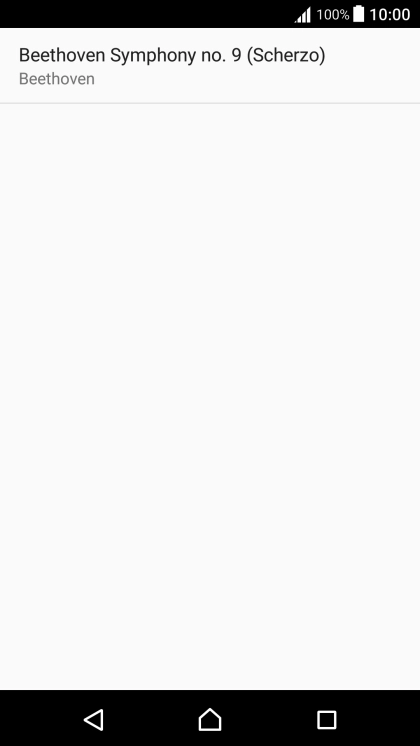 Press the required ring tone.