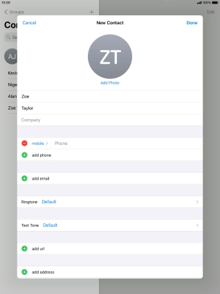 Press Phone and key in the required phone number.
