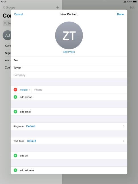 Press Phone and key in the required phone number.