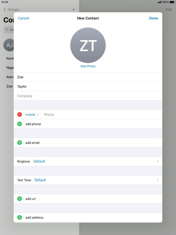 Press Phone and key in the required phone number.