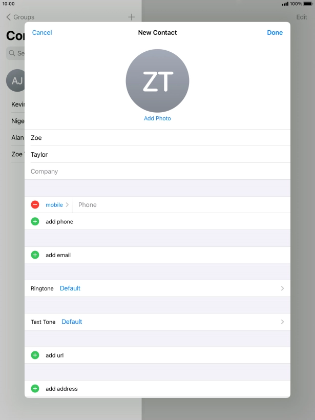 Press Phone and key in the required phone number.
