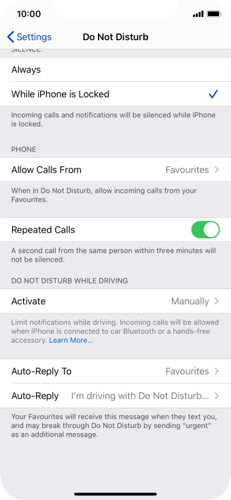 Press Auto-Reply To.