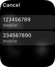 Press the required number.