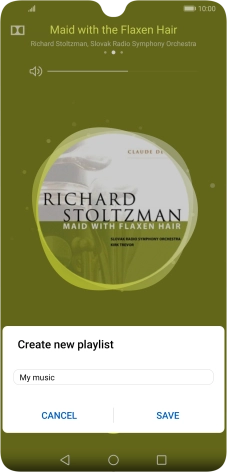 Key in a name for the playlist and press SAVE.