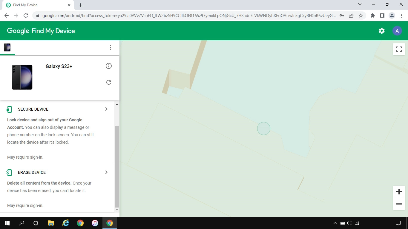 Click ERASE DEVICE and follow the instructions on the screen to delete all phone content. Please note that you will no longer be able to use Find My Device when you've deleted all phone content.
