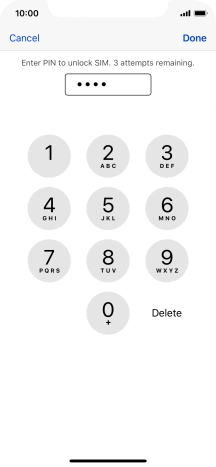 Key in your PIN and press Done.