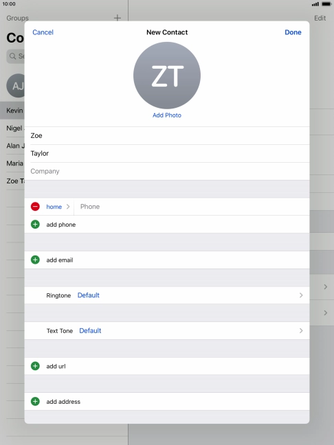 Press Phone and key in the required phone number.