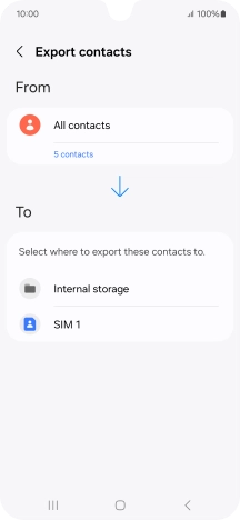Press the name of the SIM.