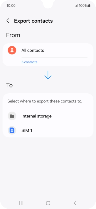 Press the name of the SIM.